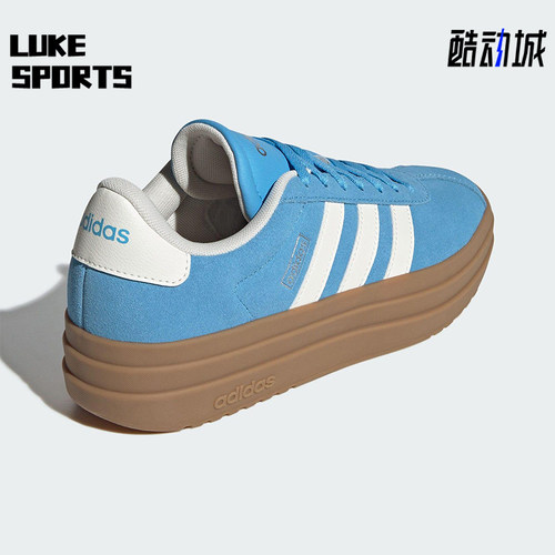 Adidas/阿迪达斯正品VL COURT BOLD女士耐磨厚底休闲板鞋KJ6855