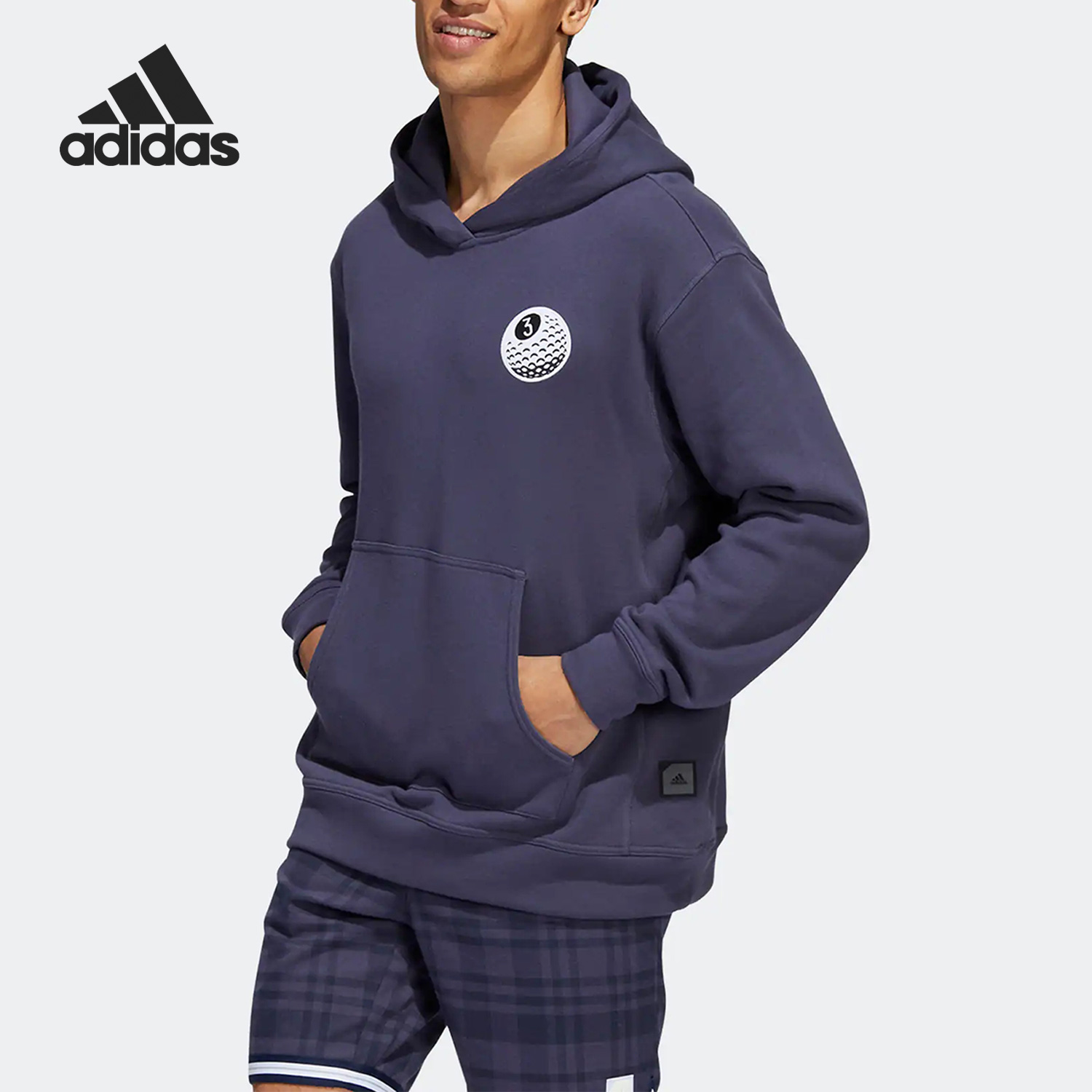 Adidas/阿迪达斯正品秋季新款男子高尔夫运动连帽卫衣HF9093