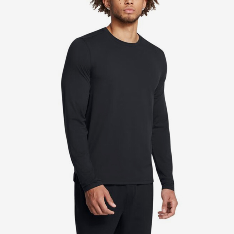 UA/安德玛正品2025新款男子健身运动训练透气长袖T恤1386975-001