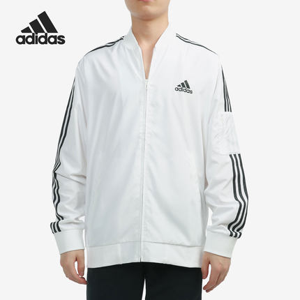 Adidas/阿迪达斯正品当季新款男子运动时尚休闲拉链夹克H14635