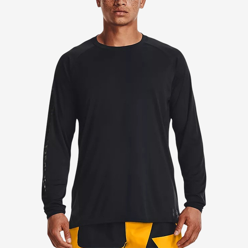 UA安德玛正品春秋冬男子圆领宽松透气休闲运动针织长袖T恤1374328