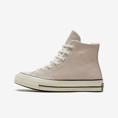 Converse匡威 时尚女款冬季新款荔枝皮高帮帆布鞋加绒 569514C