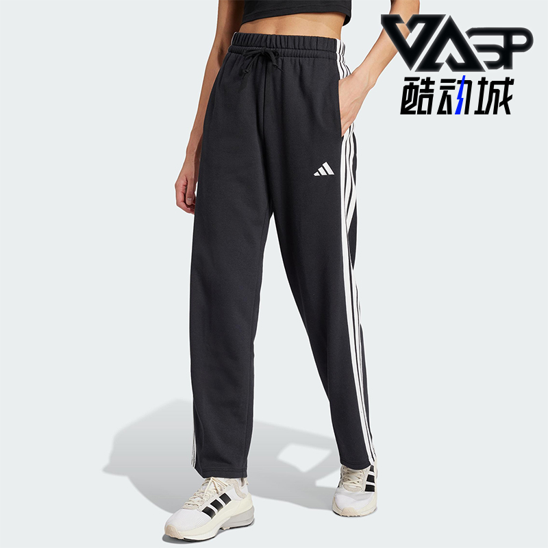 Adidas/阿迪达斯正品W 3S FT OH PT女士运动系带针织长裤JW7182