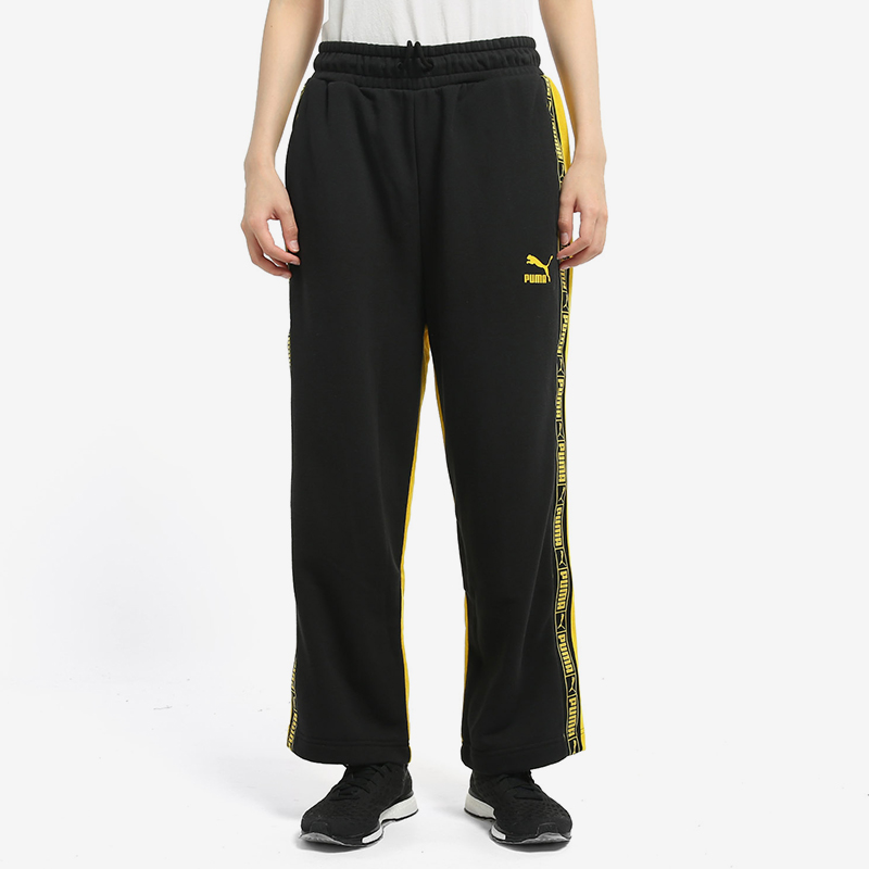 Puma/彪马正品2025女士复古logo印花运动针织长裤595895-20,运动服/休闲服装,运动长裤,淘宝优惠券,粉丝福利购,淘宝优惠卷