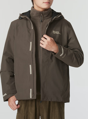 Jack wolfskin/狼爪正品透气男士三合一冲锋衣A61864A-5719