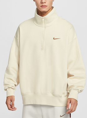 Nike/耐克正品Sportswear男士针织半拉链宽松高领卫衣IO7828-229