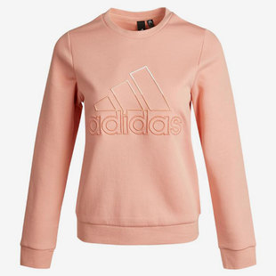 Adidas/阿迪达斯新款卫衣女子樱花粉上衣运动套头衫GP0703