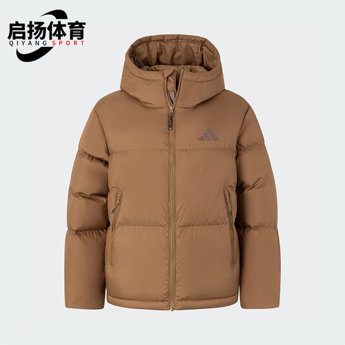 阿迪达斯女士复古户外保暖羽绒服