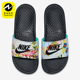 耐克正品 运动女士时尚 图案耐磨防滑一字拖鞋 Nike 618919 023