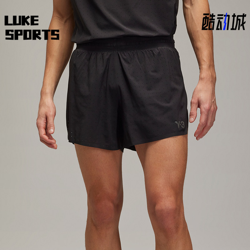 Adidas/阿迪达斯正品Y-3男士时尚印花中腰松紧运动短裤JN4887