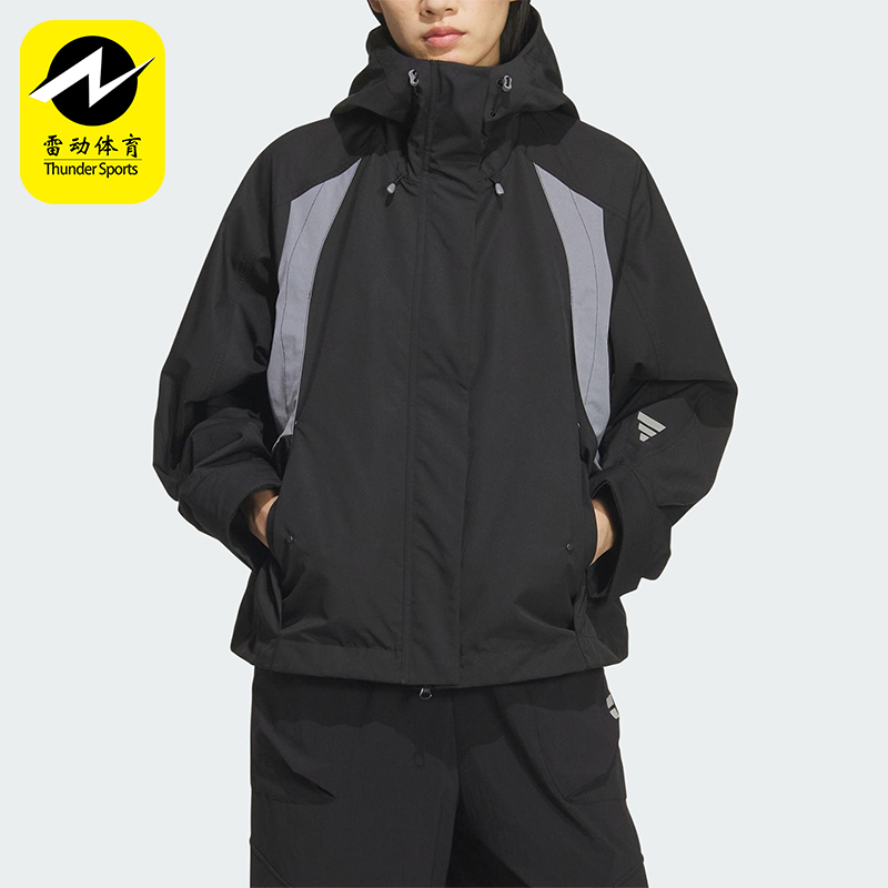 Adidas/阿迪达斯正品FUTURE STYLE女士连帽保暖梭织外套KS0065