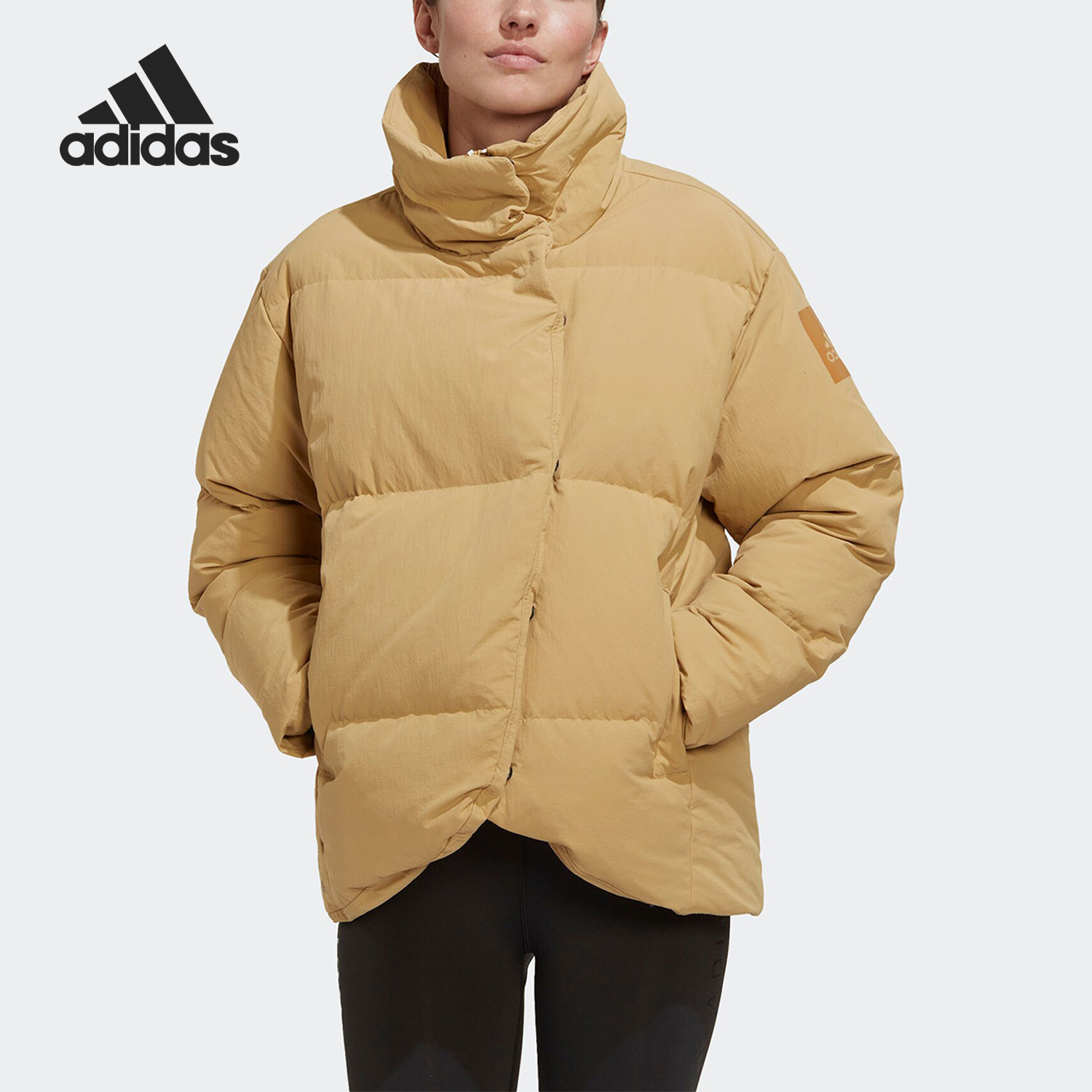 Adidas/阿迪达斯正品2024冬季女士户外运动面包羽绒服HN9933