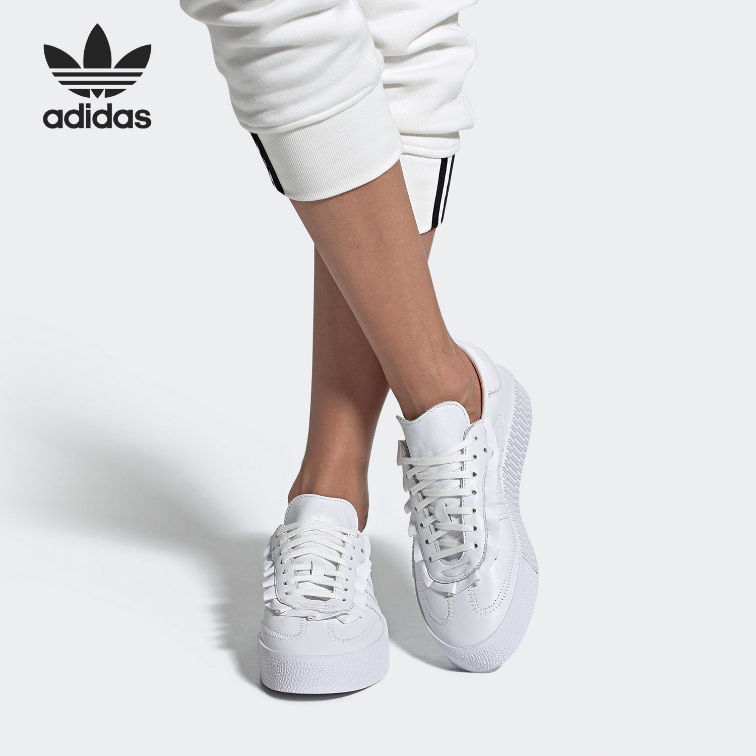 Adidas/阿迪达斯正品三叶草 SAMBAROSE W 女子经典休闲鞋 FV7417,运动鞋new,板鞋,淘宝优惠券,粉丝福利购,淘宝优惠卷