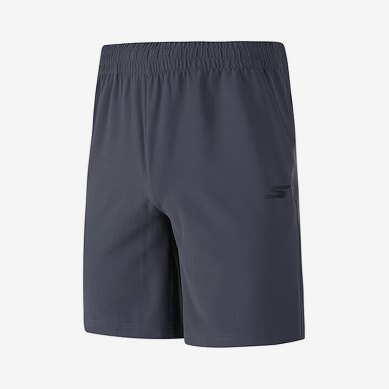 Skechers/斯凯奇正品夏季新款男子梭织透气松紧腰运动短裤