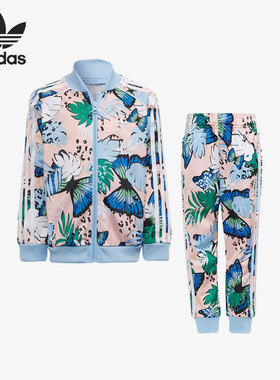 Adidas/阿迪达斯正品年夏季新款儿童休闲运动套装 H22599