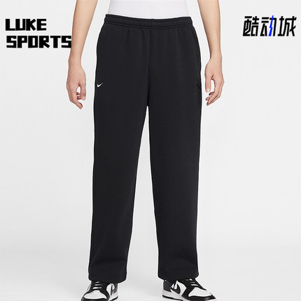 Nike/耐克正品Club男士日常松紧腰直筒刺绣休闲长裤IQ3709-010