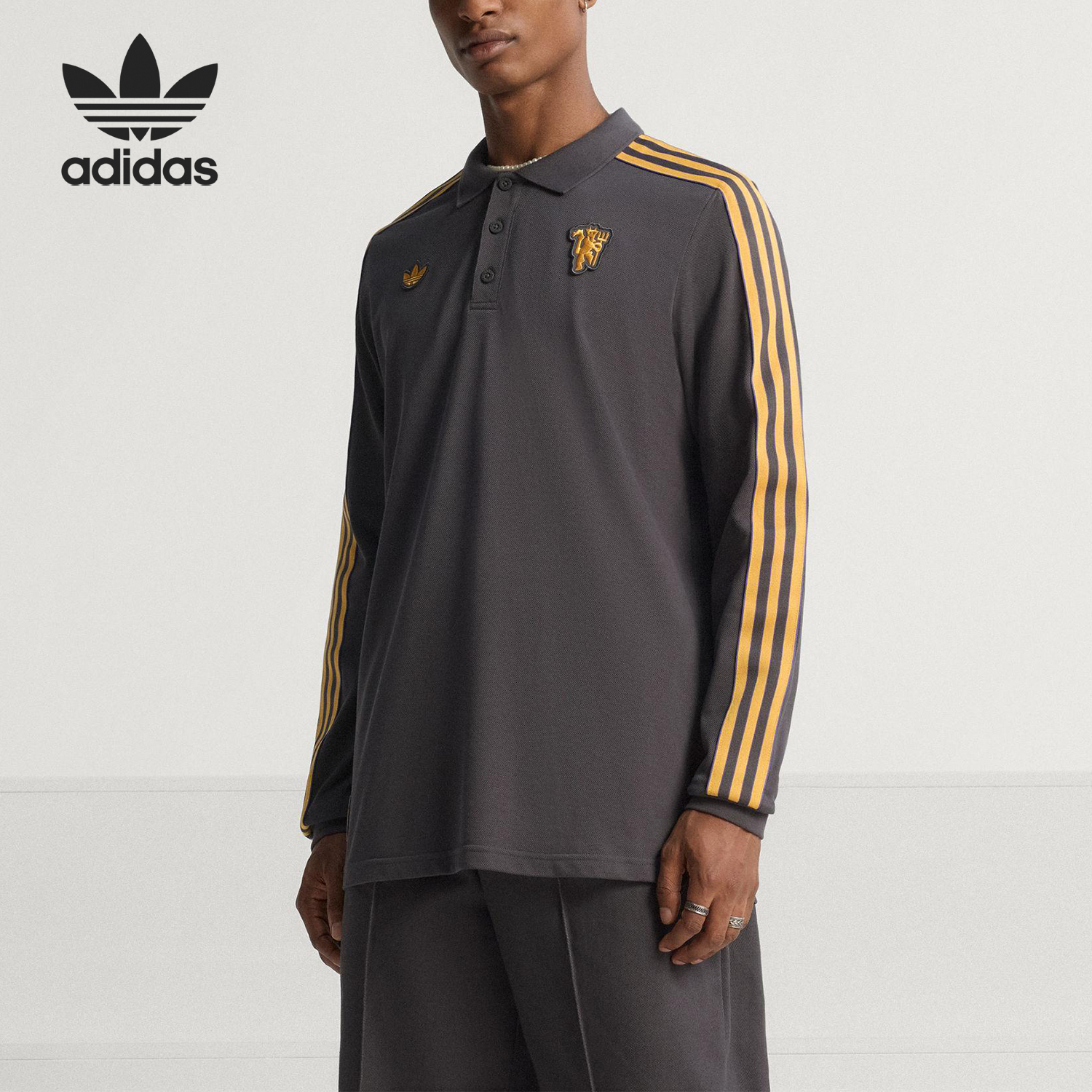Adidas/阿迪达斯官方正品三叶草男士足球运动宽松POLO衫JN2822