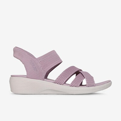 Skechers斯凯奇正品Arya男女同款简约时尚舒适百搭凉鞋163524-LAV