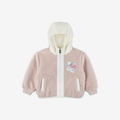 Nike/耐克正品Whimsy 幼童时尚连帽抓绒保暖夹克外套IQ9994-667