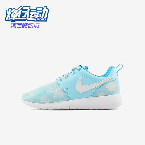 Nike/耐克正品Roshe One Print GS女子大童跑步鞋677784-401