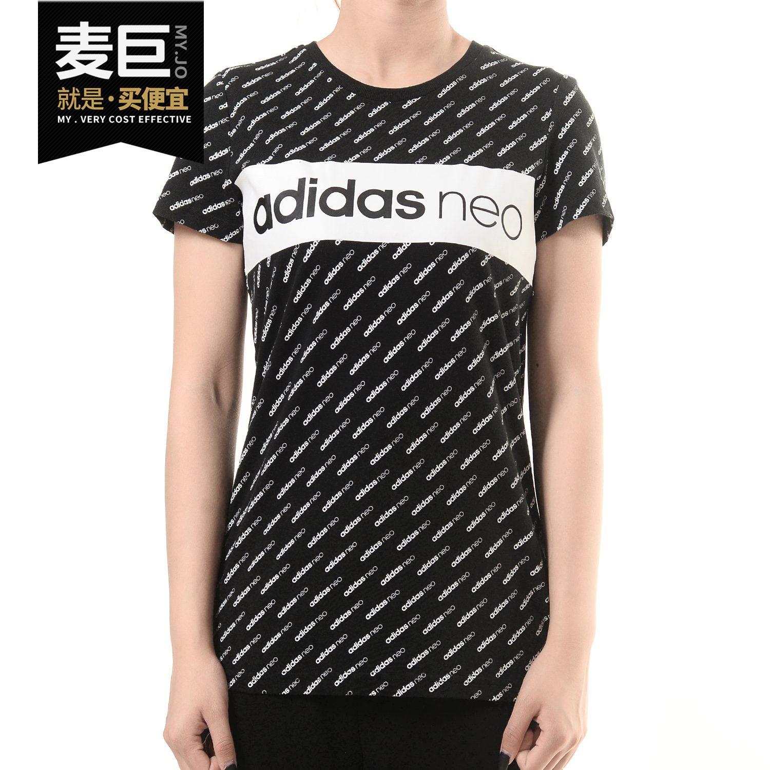 Adidas/阿迪达斯正品 W LINEAR LOGO T女子运动短袖休闲T恤CD1280