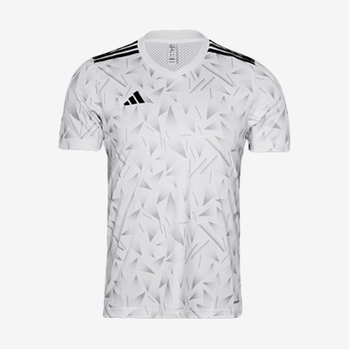 Adidas/阿迪达斯正品基础系列新款男经典白黑色足球短袖JZ0602