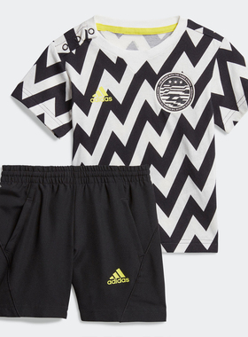 Adidas/阿迪达斯正品夏 I FB SET婴童训练短袖运动套装FM6393