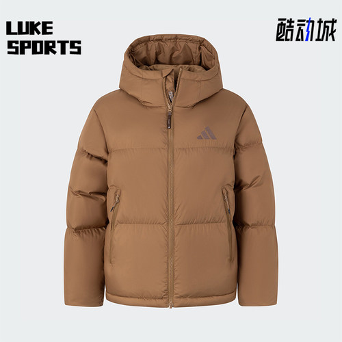 阿迪达斯女士复古户外保暖羽绒服