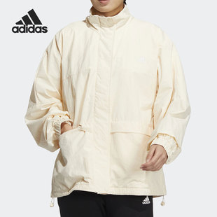 新款 女子运动立领梭织夹克外套HM2805 阿迪达斯官方正品 Adidas