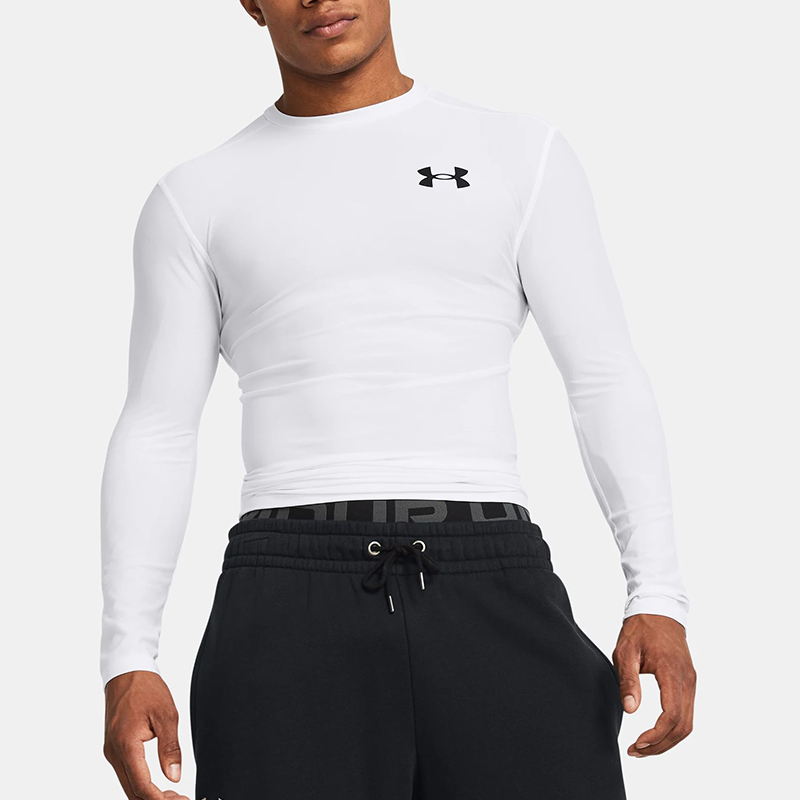UA/安德玛正品2025新款男子透气健身训练长袖T恤1387696-100