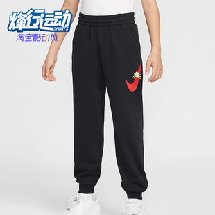 IQ3935 Sportswear大童休闲松紧腰束脚印花长裤 010 耐克正品 Nike