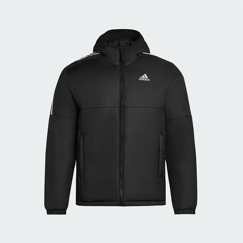 Adidas/阿迪达斯正品Essentials男士休闲连帽日常户外棉服KF6755