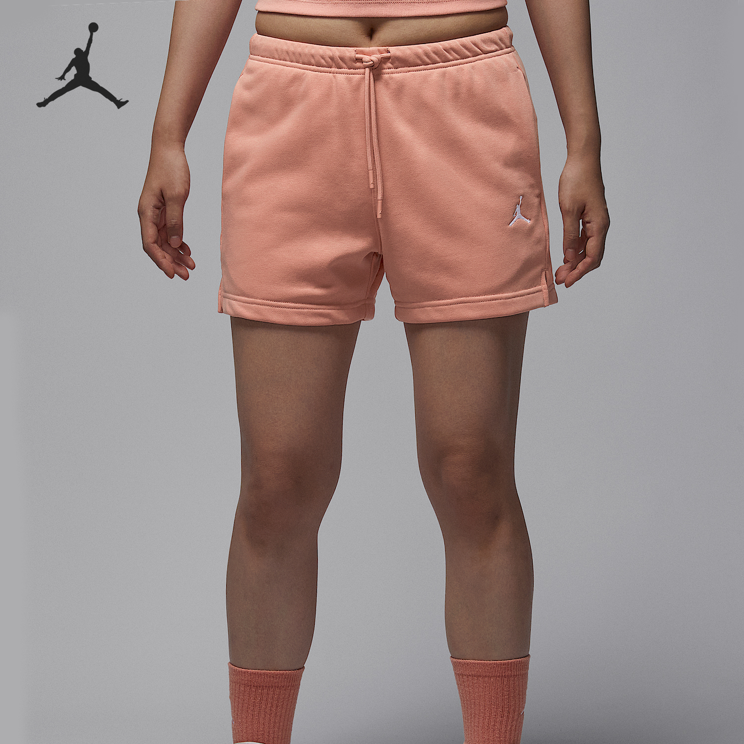 Nike/耐克正品JORDAN女士针织休闲宽松运动短裤HJ1366-823