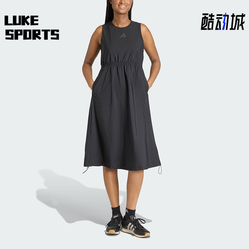Adidas/阿迪达斯正品CITY TECH DRESS 女士经典无袖连衣裙JZ6953