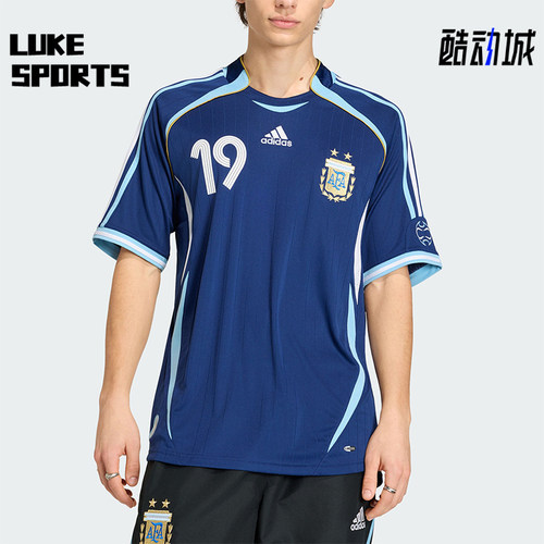 Adidas/阿迪达斯正品夏季男士透气复古足球球衣运动短袖T恤JN3709