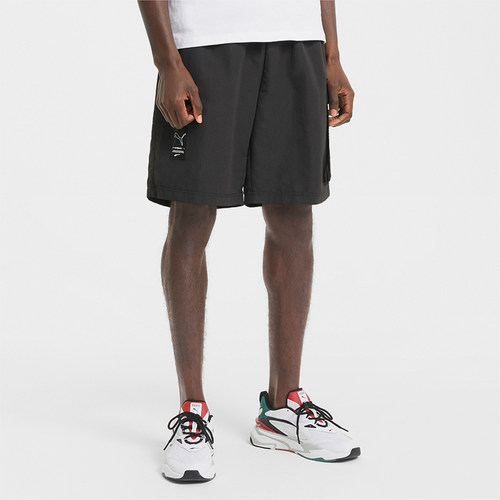 Puma/彪马正品运动休闲男士松紧腰宽松透气梭织短裤599766-01