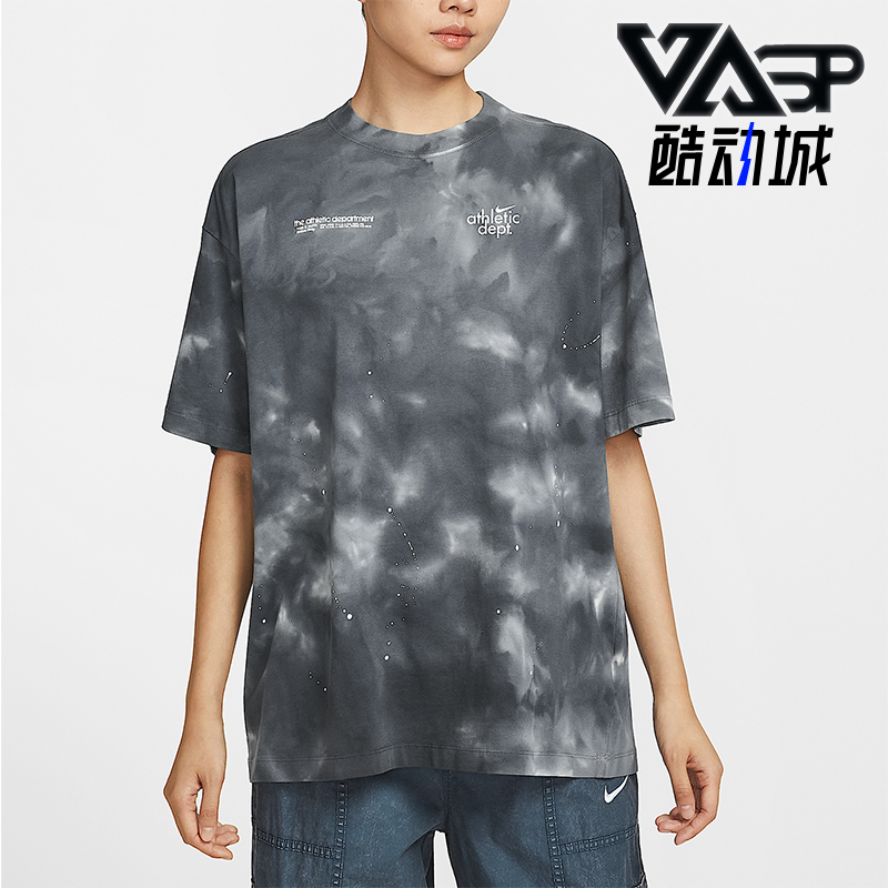 Nike/耐克正品夏季女士休闲宽松圆领时尚印花透气短袖II0462-010