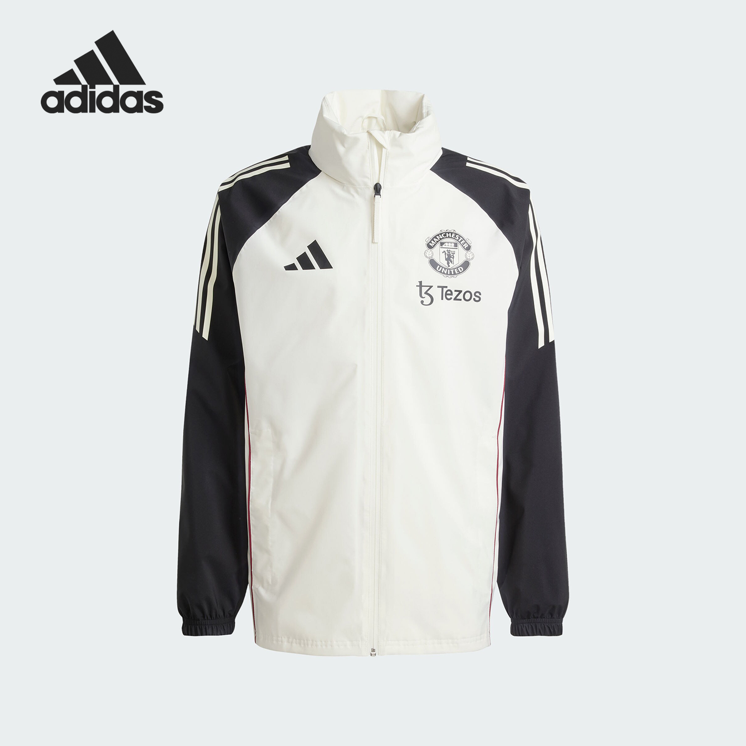 Adidas/阿迪达斯正品秋季新款男士拼接宽松立领外套JE3725