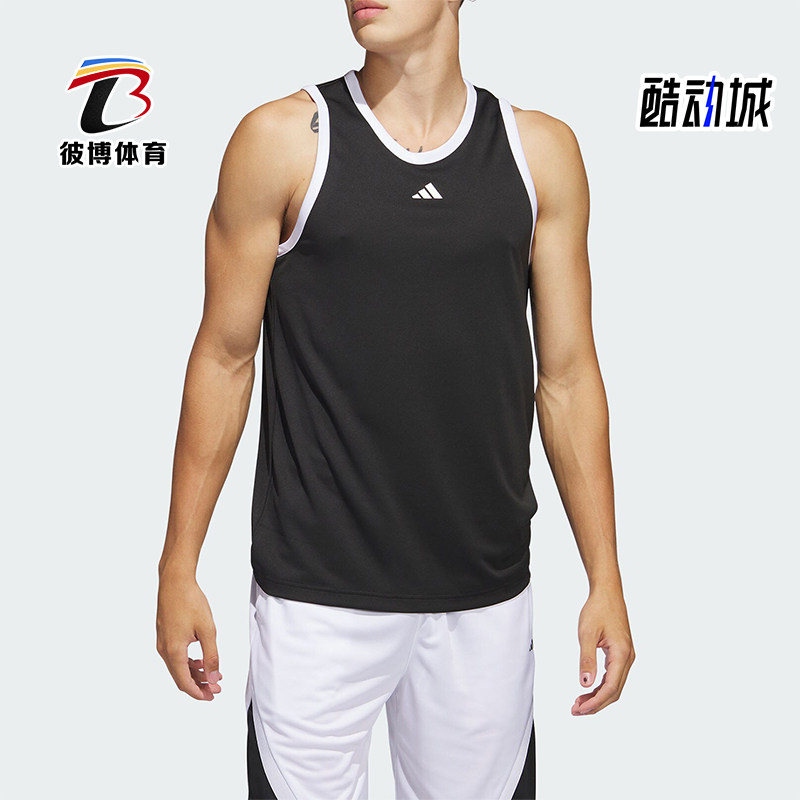 Adidas/阿迪达斯正品3G SPEED TANK男士圆领篮球背心IC2457