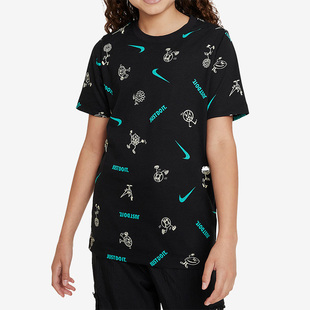 耐克正品 T恤FD3968 新款 休闲圆领短袖 010 大童运动时尚 Nike