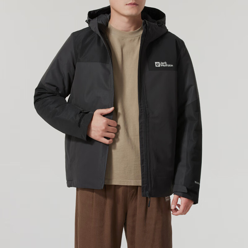 Jack wolfskin/狼爪正品24秋冬男士保暖连帽棉服A61872A-6350