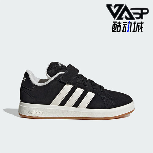 Adidas/阿迪达斯正品2026春季款小童日常低帮魔术贴运动鞋JP5896