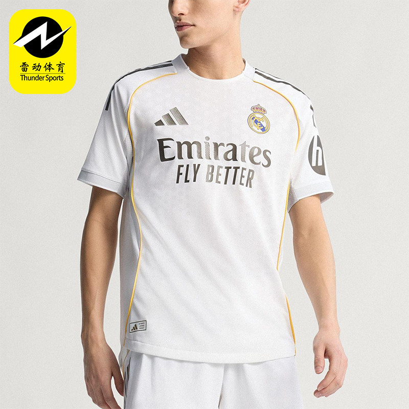 Adidas/阿迪达斯正品2025男士足球比赛经典运动透气短袖JV5918