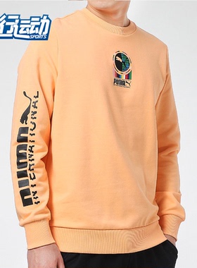 Puma/彪马正品春季新款男子简约休闲印花圆领卫衣 INTL 531416-36