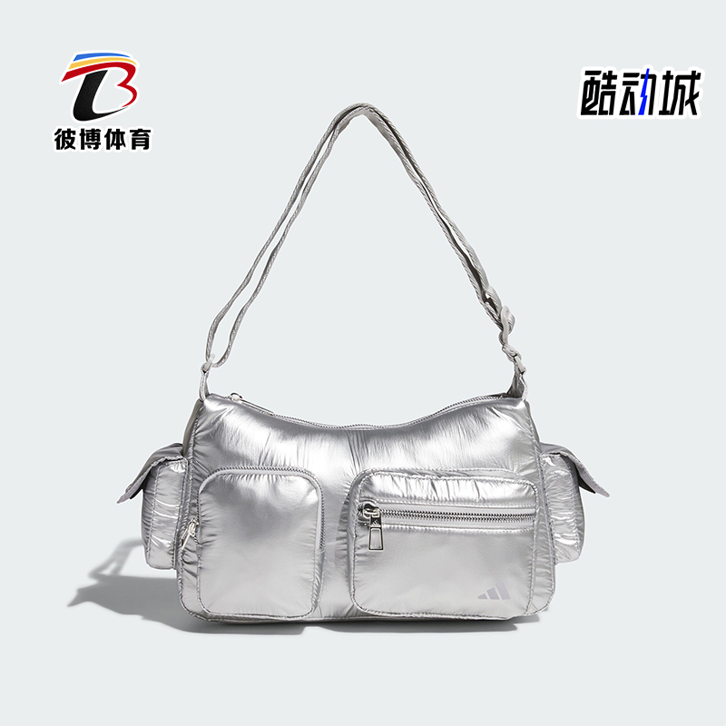 Adidas/阿迪达斯正品运动2024新款女士轻便休闲挎包单肩包JE3902