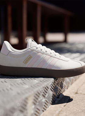 Adidas/阿迪达斯正品VL COURT 3.0女士运动三条纹休闲板鞋JR0954