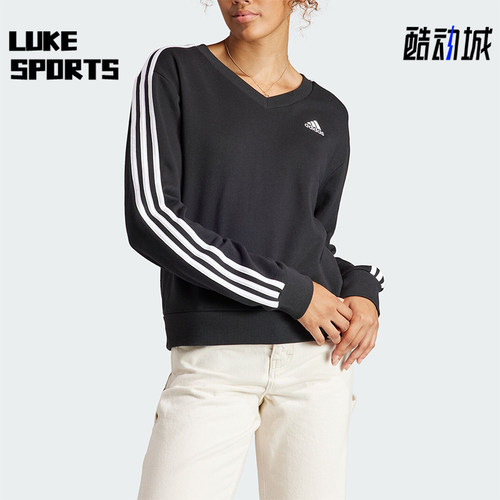 Adidas/阿迪达斯女士V领卫衣