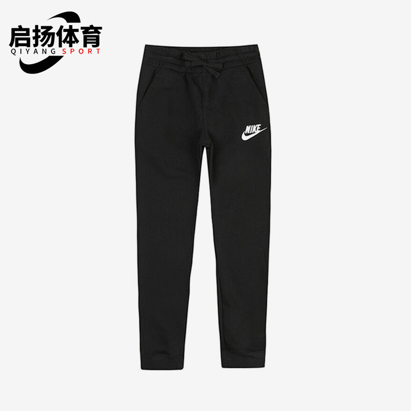 耐克大童加绒保暖运动束脚长裤