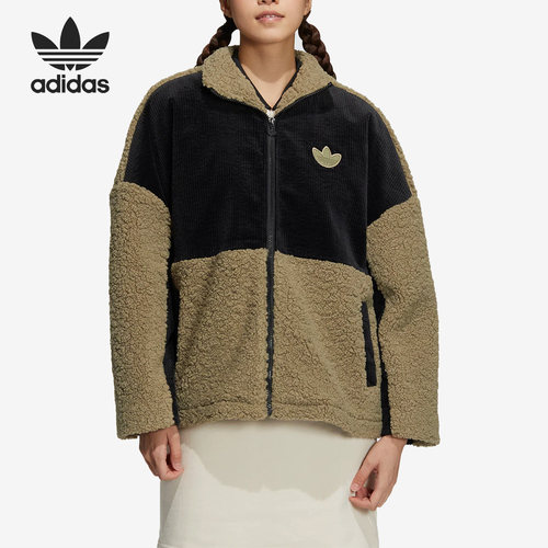 Adidas/阿迪达斯正品 SHERPA MIX W 仿羊羔绒女子外套HY4256
