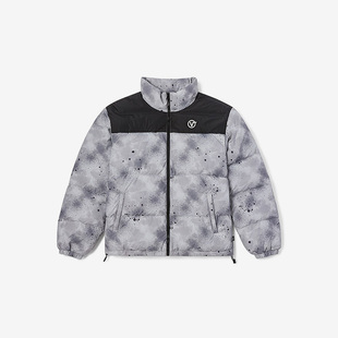 男子运动保暖印花立领羽绒服外套VN0A7YK1 新款 VANS范斯正品 冬季